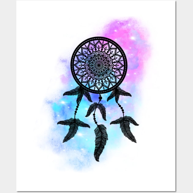 Dreamcatcher Galaxy Wall Art by Morishasha